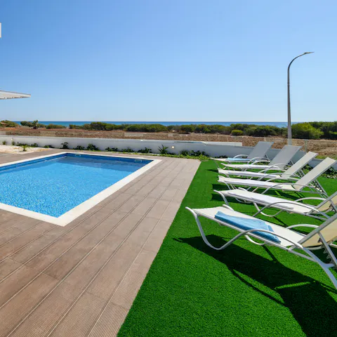 Cool off with a refreshing swim or relax in the sun on a poolside lounger