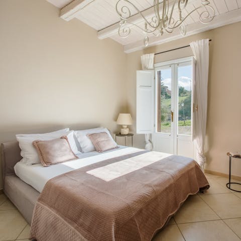 Wake up in the elegant bedrooms feeling rested and ready for another day of relaxation