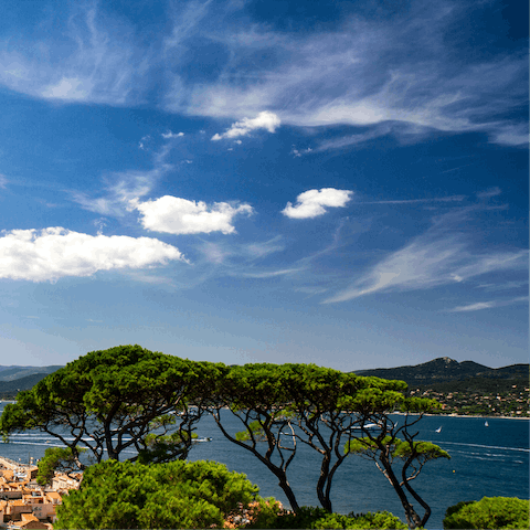 Enjoy the stunning Cote d'Azur with your nearest beach a ten-minute drive away 