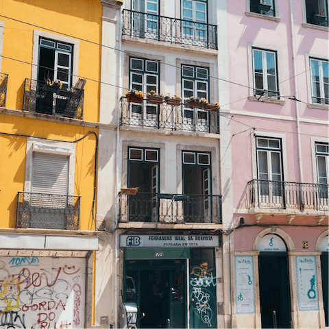 Explore Bairro Alto's colourful streets steeped in history