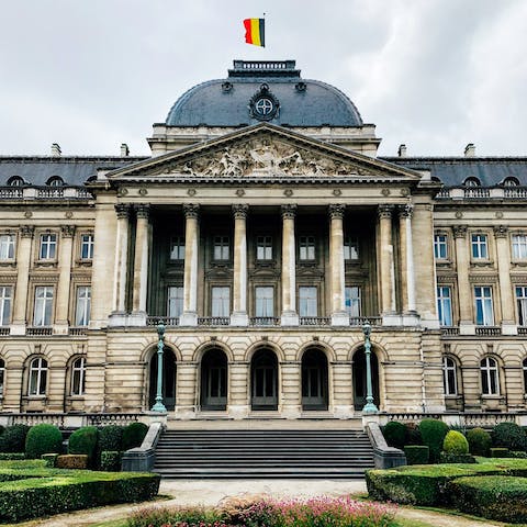 Visit the Royal Palace of Brussels, a twelve-minute walk away
