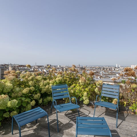 Unwind around the terrace's many picturesque seating areas