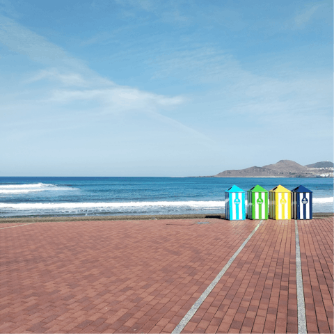 Spend your days soaking up the sun at Las Canteras beach – it's just a short drive away