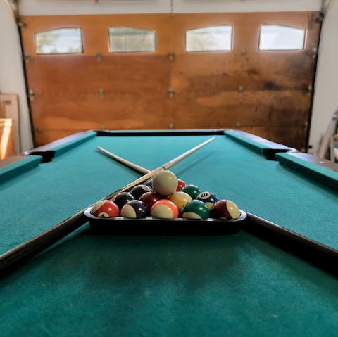 Challenge your friends to a game of pool