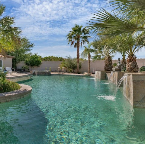 Cool down with a dip in the pool