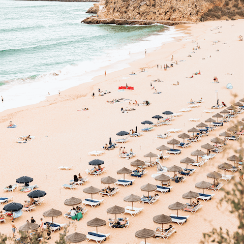 Drive down to Praia dos Alemães and sunbathe by the sea