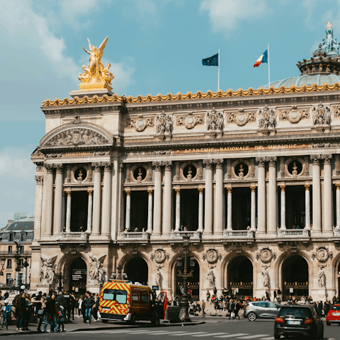 Be inspired while exploring Palais Garnier – a short walk away 