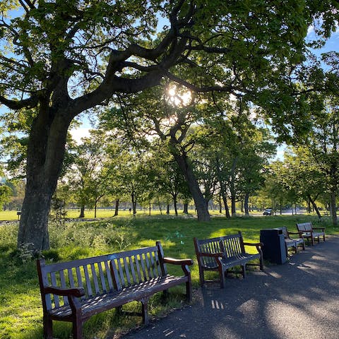 Go for a stroll around Bruntsfield Links – it's within walking distance