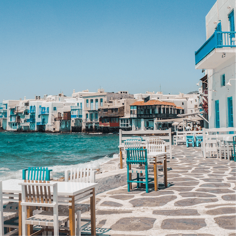 Explore Mykonos old town – just a short drive away