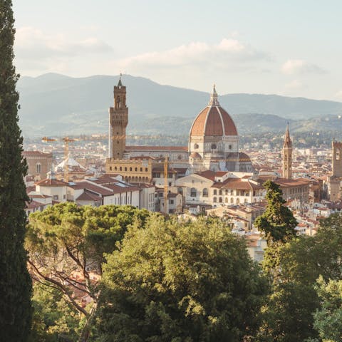 Take a day trip to Florence, a pleasant drive through the Tuscan countryside