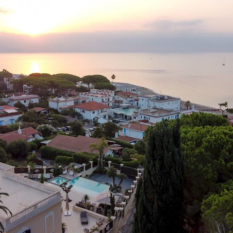 Stay in the charming coastal town of Circeo, a few minutes walk from the beach