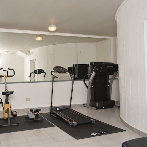 Keep energised and stay active in the private gym