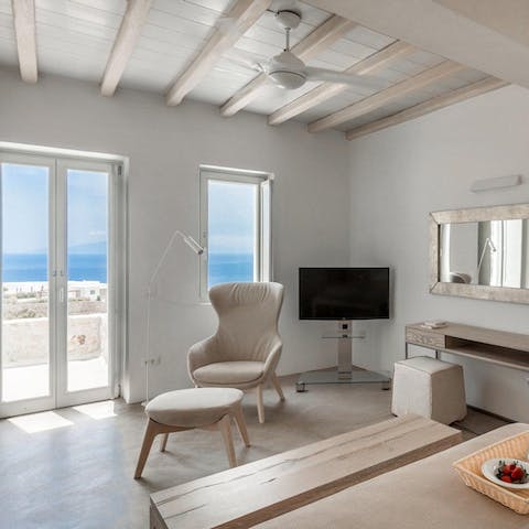 Step straight out of bed onto your sea-view balcony