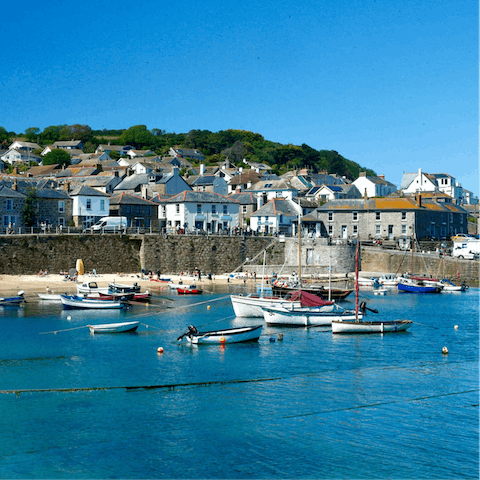 Explore the harbour of Mousehole, only a twenty-minute drive away