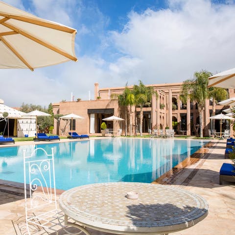 Experience a wonderful sense of serenity whilst lounging by the pool