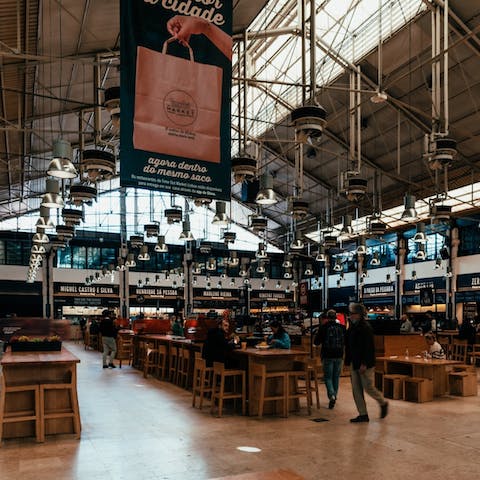 Dine out at the Time Out market, a four-minute stroll away