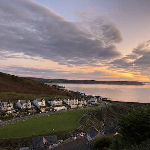 Stay in Mortehoe, a tiny village just a stone's throw from Woolacombe and the sea