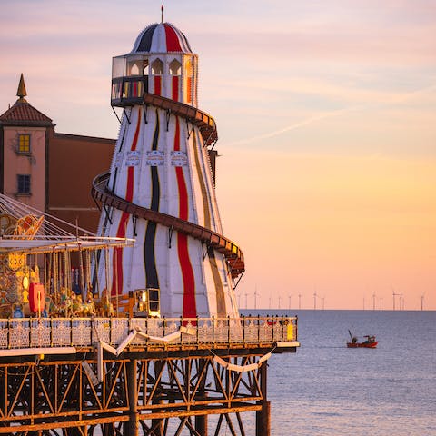 Get your thrills at Brighton Pier – it's a twenty-seven minute walk 