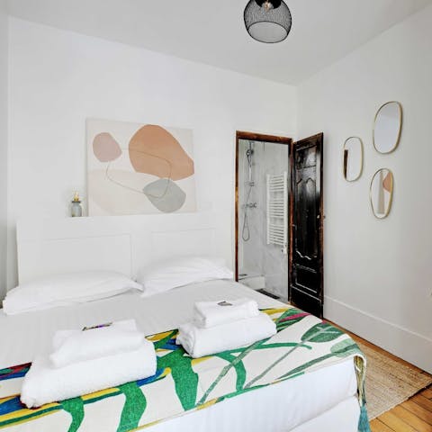 Sink into an easy night's sleep in the cosy bedroom