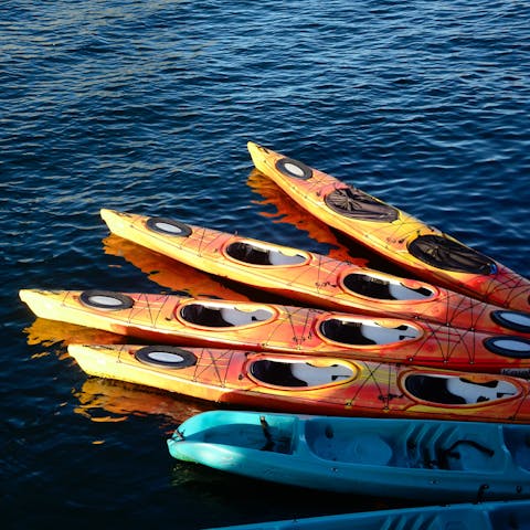 Try your hand at kayaking or paddle boarding right here in the village of Langland