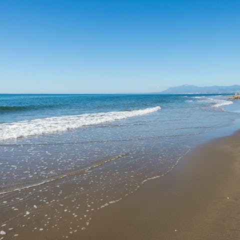 Sink your feet into the sand at nearby Calahonda beach