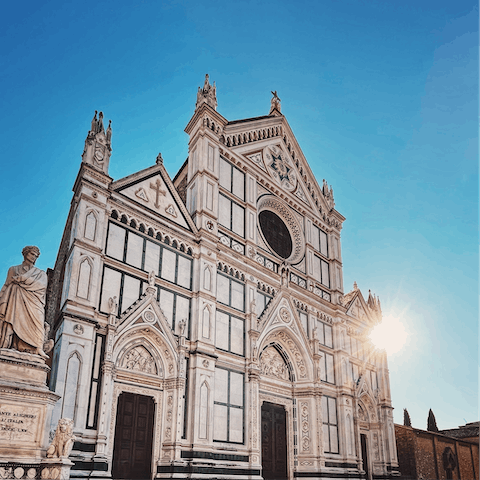 Start sightseeing at the Basilica of Santa Croce, just moments away