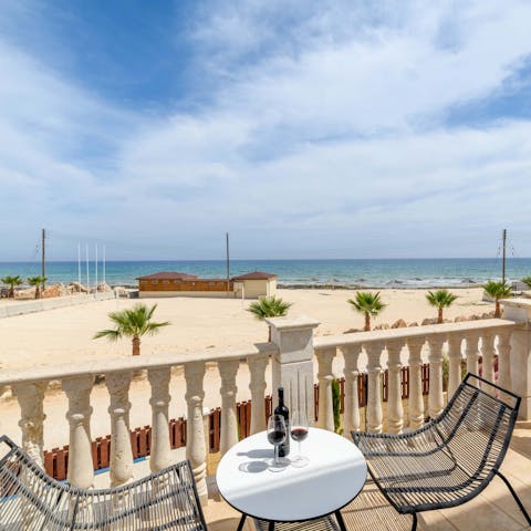 Slip away and enjoy a cup of freshly-brewed coffee on the balcony overlooking the ocean