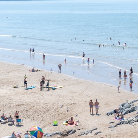Soak up the sunshine from sandy Saltburn Beach, only a six-minute stroll from home