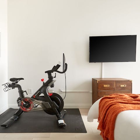 Break a sweat on your Peloton bike