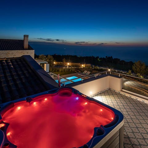 Make sundowners in the rooftop Jacuzzi the new routine
