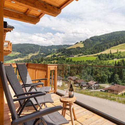 Enjoy incredible views from the balcony