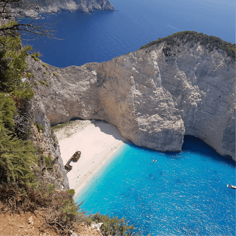 Hop in the car and head over to one of the island's stunning beaches 