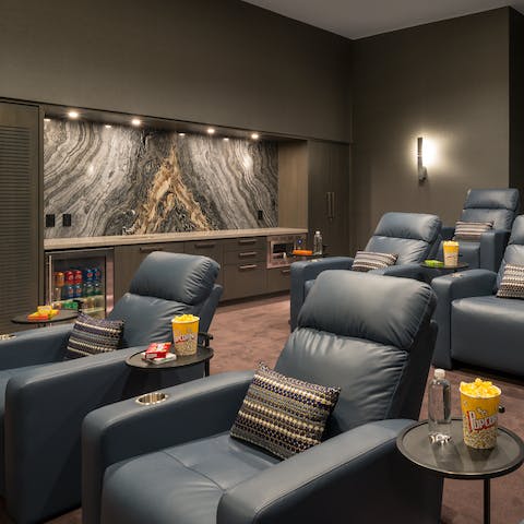 Catch a movie in the media room