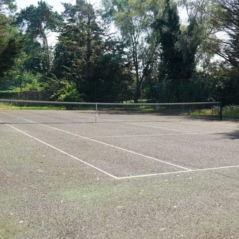 Challenge another guest to a couple of games on the tennis court