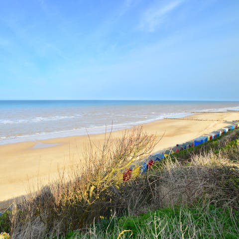 Stay in Mundesley, just a five-minute stroll from the village's Blue Flag beach