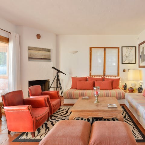 Enjoy the artistic decor mixed with traditional Ibizan charm