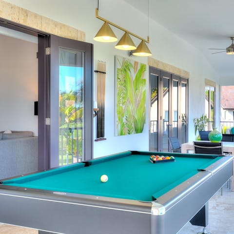 Enjoy games aplenty with a pool table, ping pong and table football all at home for your entertainment