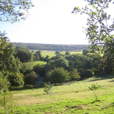 Stroll through the grounds of Manor Bottom, listening to the birdsong and basking in the countryside tranquillity