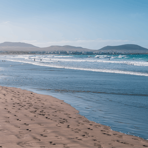 Hop in the car and visit one of Lanzarote's famous beaches