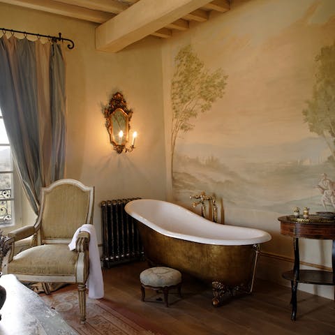 Indulge in luxurious baths