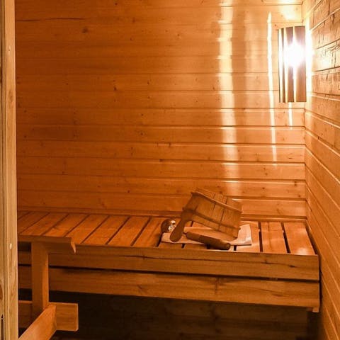 Relax in your private electric sauna
