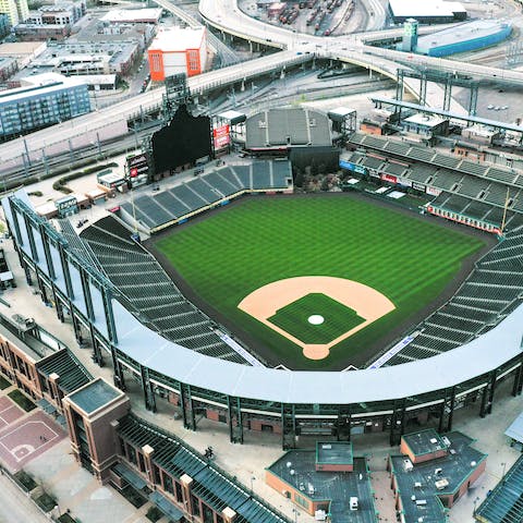 Catch a game at Coors Field, only a short drive away