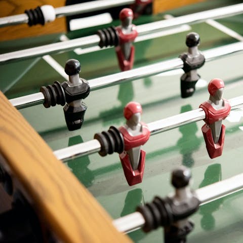 Challenge your loved ones to a friendly game of table football