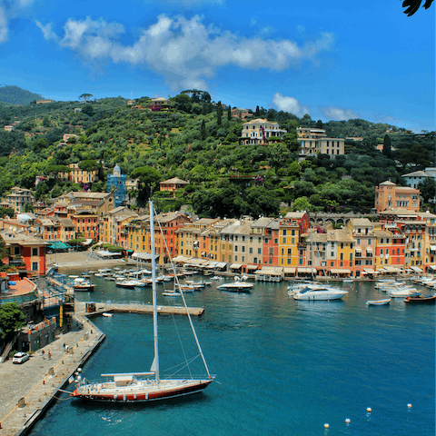 Road trip along the Cinque Terre, starting at Portofino a fifteen-minute drive away