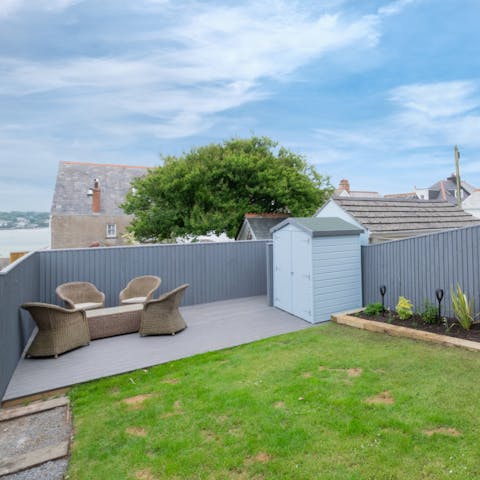Take in estuary views from your private garden
