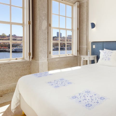 Open the shutters in an 18th-century home to reveal sparkling views over the Douro River