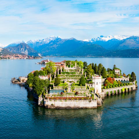 Rent a boat and glide on the mesmerising Lake Maggiore's calm waters