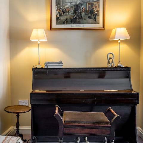 Have a sing-along around the upright piano