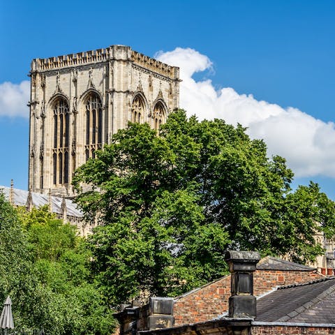 Spot the striking tower of York Minster from your window
