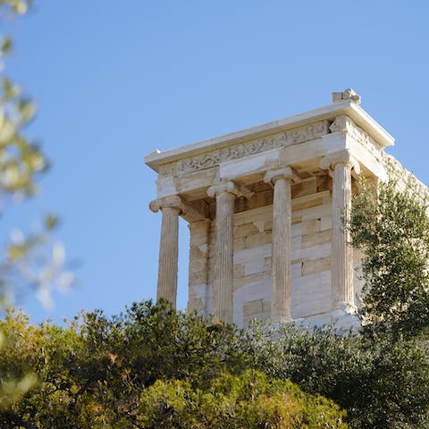 Check out the Temple of Athena Nike – it's only 400m away
